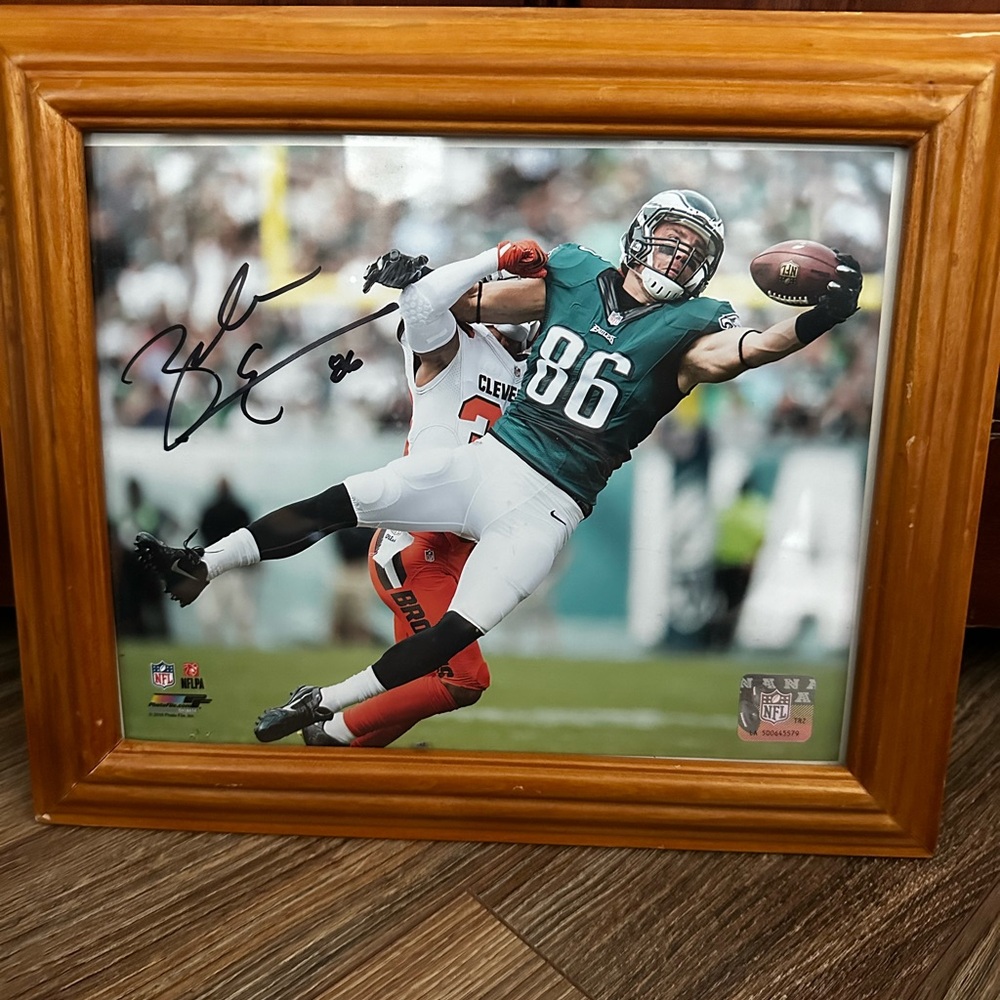 Zach Ertz autographed photo